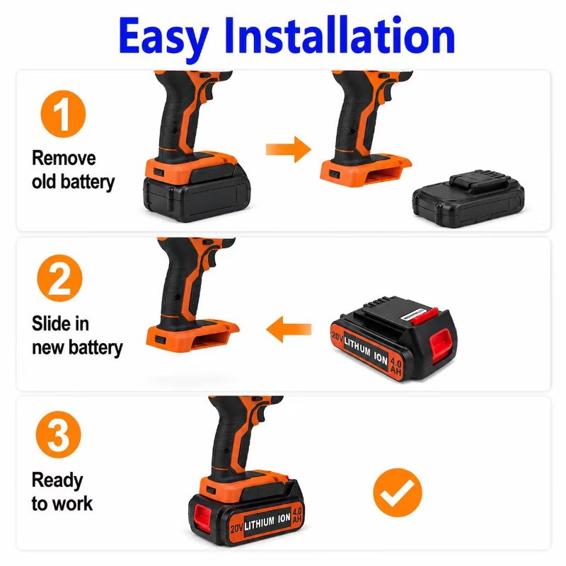 بطارية ليثيوم بديلة BL2018 طوي - مراجعة Black+Decker Tool Cordless وسعره