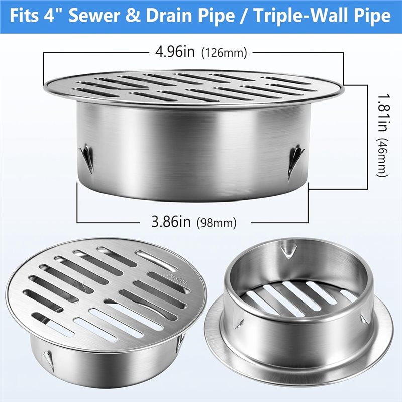 غطاء تصريف دائري من الفولاذ ال - مراجعة Drain Pipe Clip وسعره